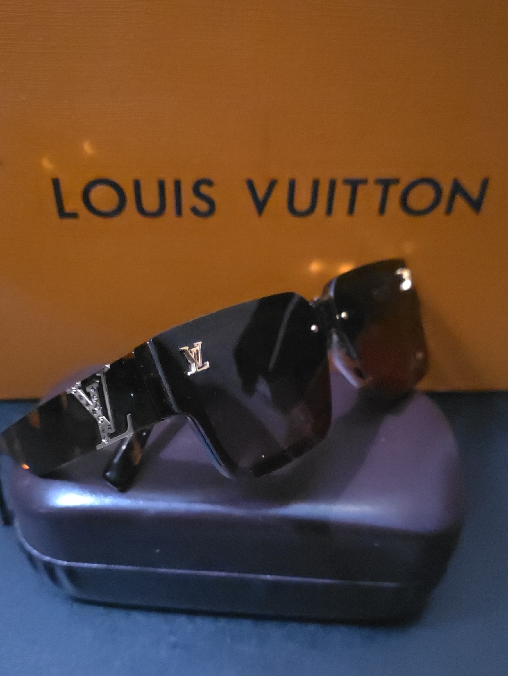 Louis Vuitton Sunglasses with Gold LV Accents